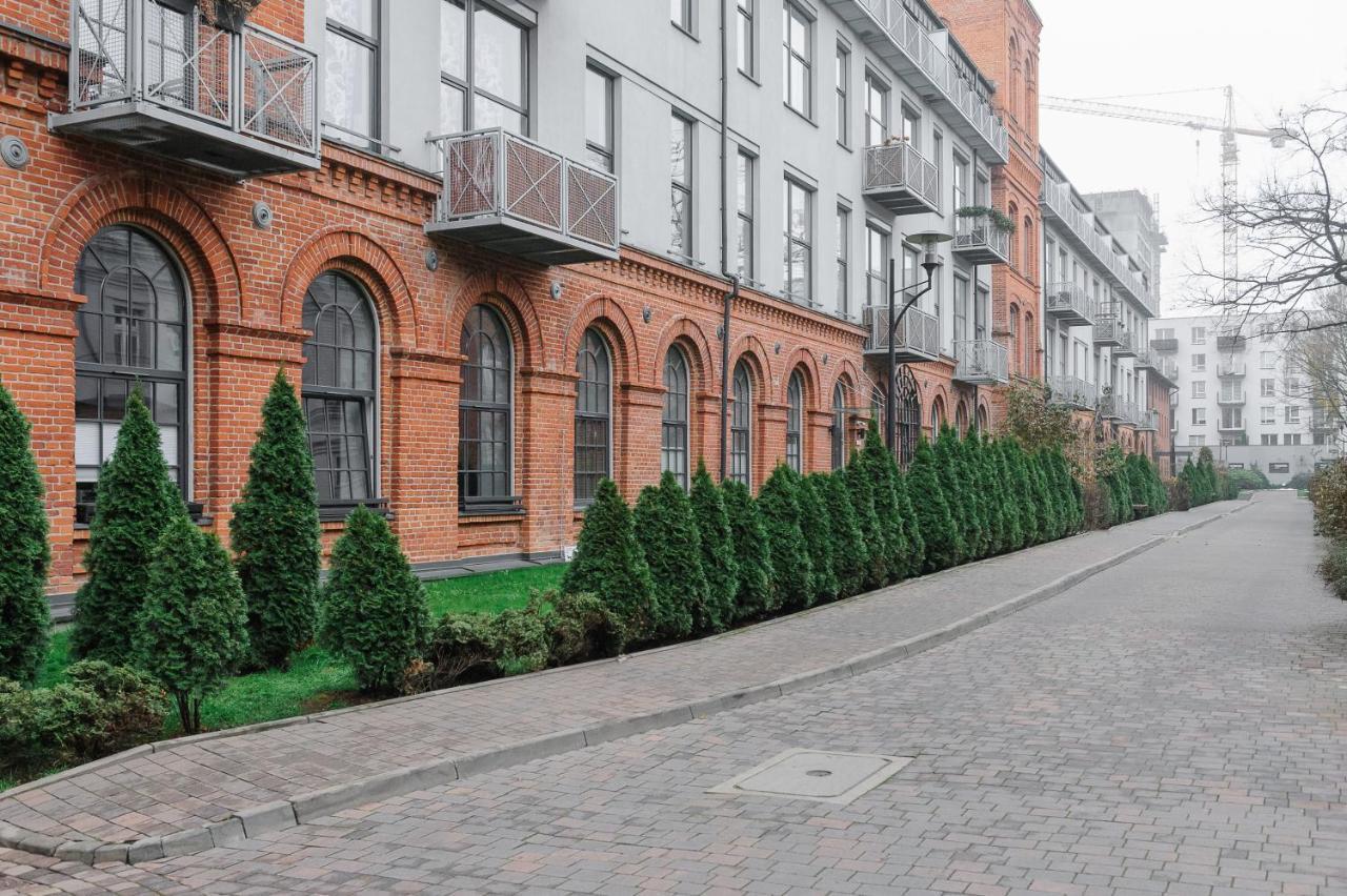 Ferienwohnung Charming Two-Story Loft In Tobaco Park Łódź Exterior foto